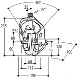Napáječka misková Suevia Model 370 s nerezovým ventilem