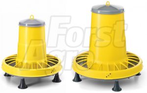 Krmítko COMPACTA s víkem, s nožkami, žluté