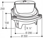 Vyhřívaná hladinová napáječka Suevia Model 43A a Model 43A SIBERIA