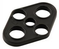 Držák hadic pro dojící soupravy černý s otvory (kosočtverec)