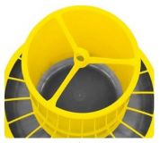 Krmítko COMPACTA s víkem, s nožkami, žluté