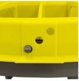 Krmítko COMPACTA s víkem, s nožkami, žluté