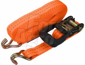 Pás upínací ráčnový s háky, 8m x 3,5cm, max. 2000 kg