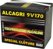 Alkalická baterie ALCAGRI 9V/170 Ah pro elektrický ohradník