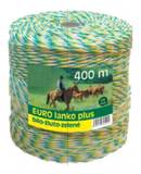 Eurolanko plus 3mm, 3x0,25Cu, bílo-žluto-zelené pro elektrický ohradník