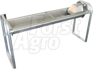 Napájecí výklopný nerezový žlab do podlahy Suevia - nový model 2018