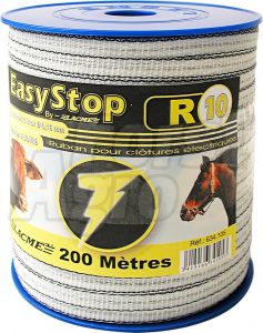 Elektrická páska EASYSTOP 10 mm/200 m pro elektrický ohradník