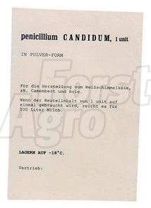 Penicillium CANDIDUM - kultura pro sýry s bílou plísní, prášková forma