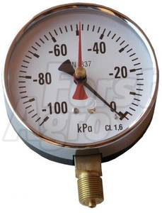 Vakuometr 100 mm - 100 kPa, 3/8"