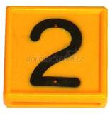 Číslo plastové na opasek