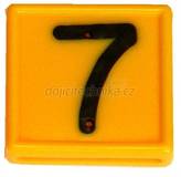 Číslo plastové na opasek