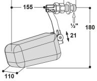Plovákový ventil pro staré provedení napáječek