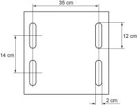 Rozměry pro zavěšení drbadla