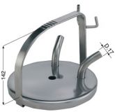 Nerezové víko konve 2 vývody 17 mm pro dvě dojicí soupravy