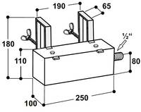 Nerezový box s plovákovým ventilem Suevia Model 513