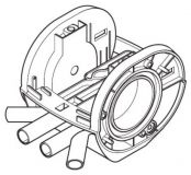 Těleso pulzátoru L02 4 výstupy nerez kryt