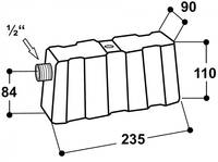 Plastový box s plovákovým ventilem Suevia Model 509