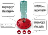 Napáječka plastová pro kuřata na PET lahev