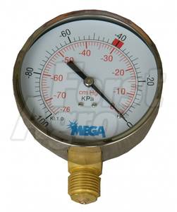 Vakuometr 100 mm - 100 kPa, 1/2"