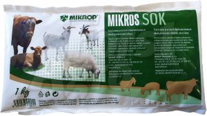 MIKROS SOK ovce, kozy, skot - doplňkové minerální krmivo