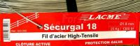 Ocelový drát SECURGAL 18, Ø 1,8 mm, 1250 m pro elektrický ohradník