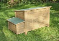 Pohled na zavřený kurník