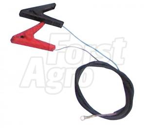 Přípojný kabel pro 12 V akumulátor pro elektrický ohradník