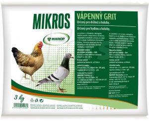 Mikros Vápenný grit 3kg (CZ-BIO-001)