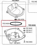 Velké těsnění pro napaječky 43A